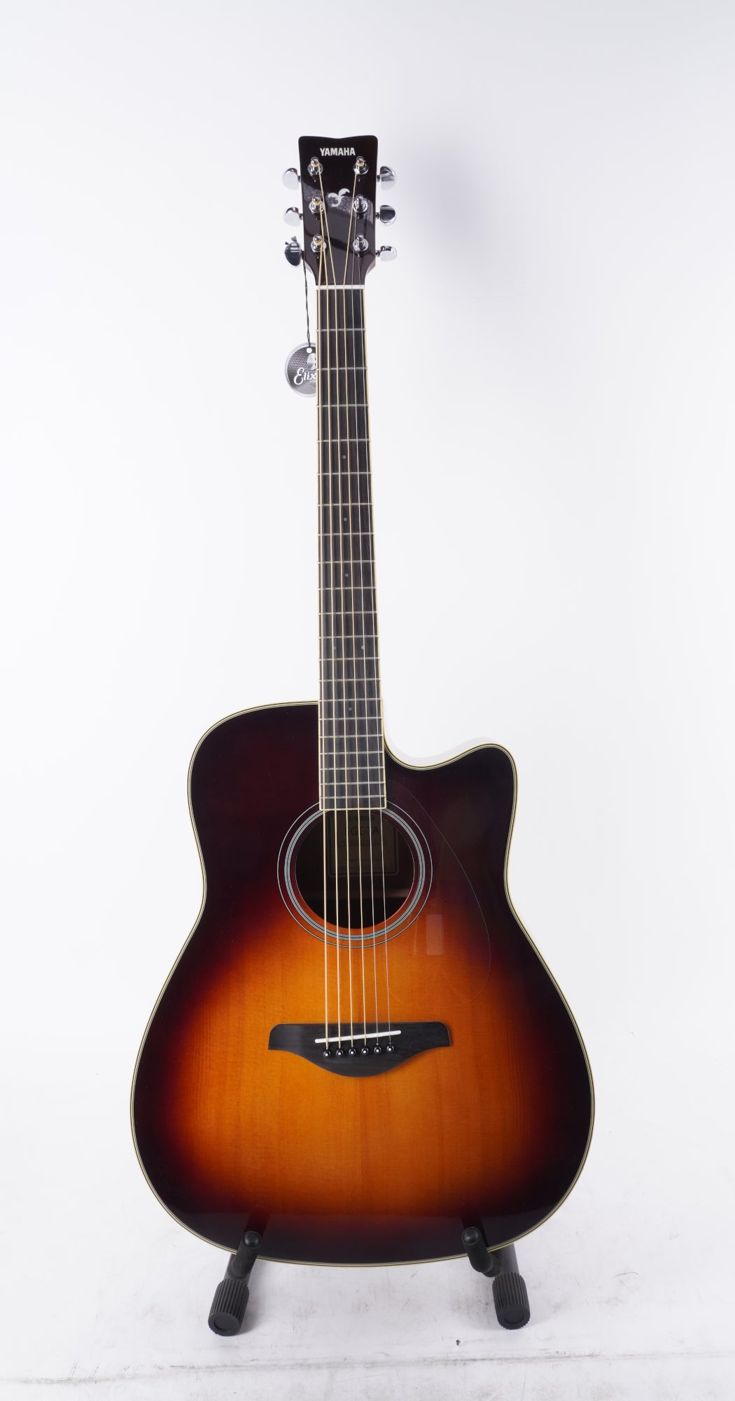 Yamaha TransAcoustic Dreadnought 6-String Guitar (Right, Handed, Brown Sunburst) (Open Box)