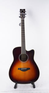 Yamaha TransAcoustic Dreadnought 6-String Guitar (Right, Handed, Brown Sunburst) (Open Box)