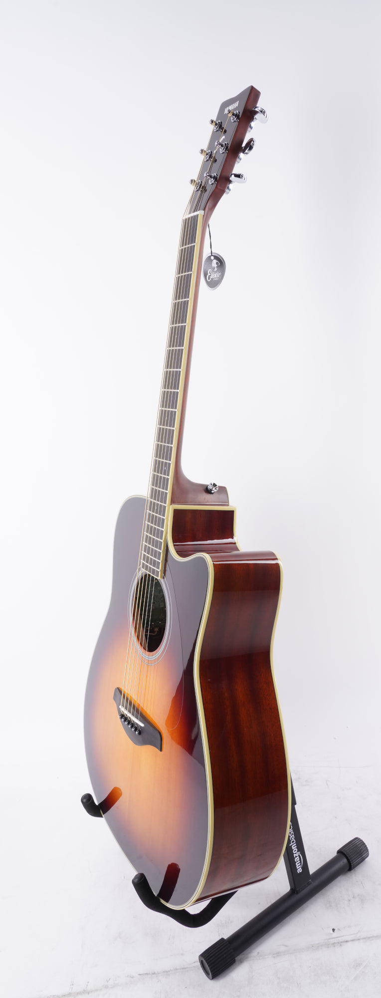 Yamaha TransAcoustic Dreadnought 6-String Guitar (Right, Handed, Brown Sunburst) (Open Box)