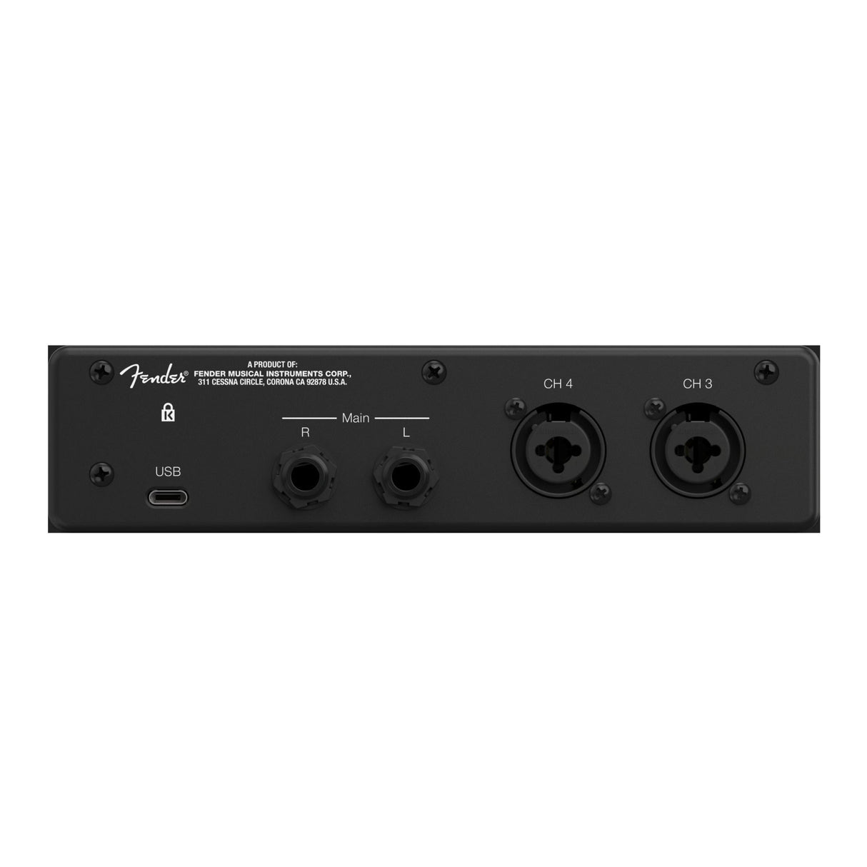 Fender Studio Quantum LT 4 4x2 USB-C Audio Interface (Black)