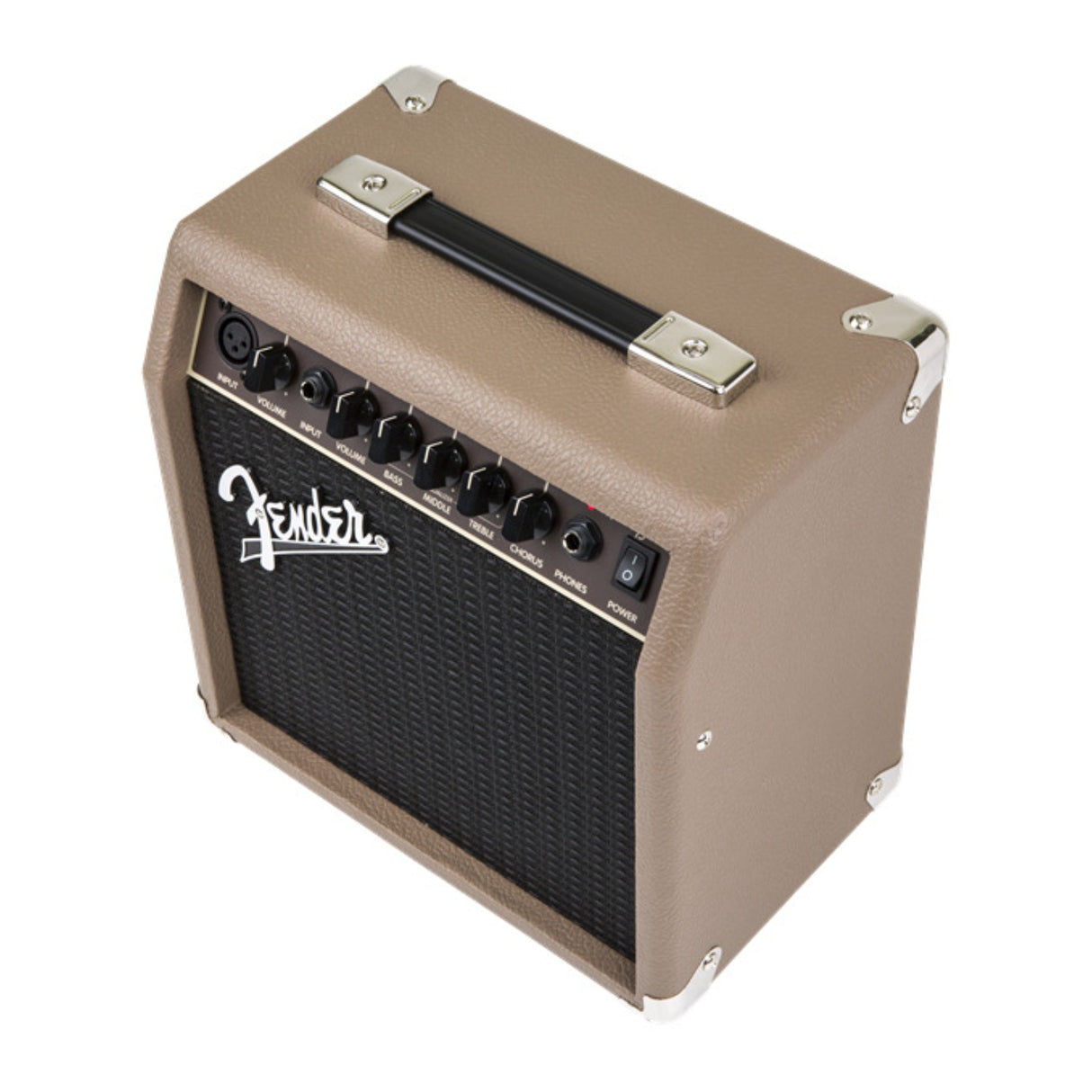 Fender Acoustasonic 15 120V 15 Watt Acoustic Guitar Amplifier (Brown and Wheat)