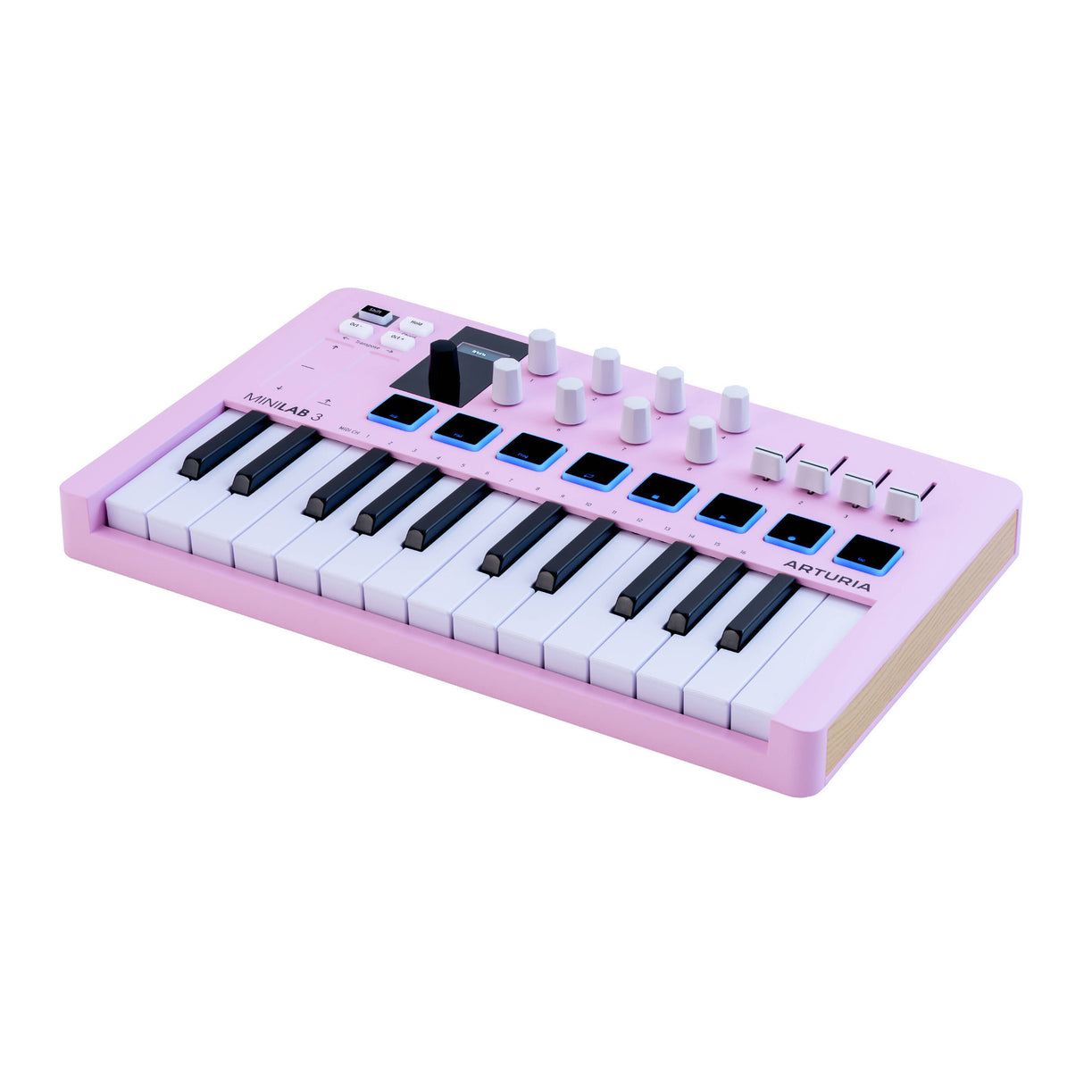 Arturia MiniLab 3 Compact MIDI Keyboard and Pad Controller (Rose Quartz)