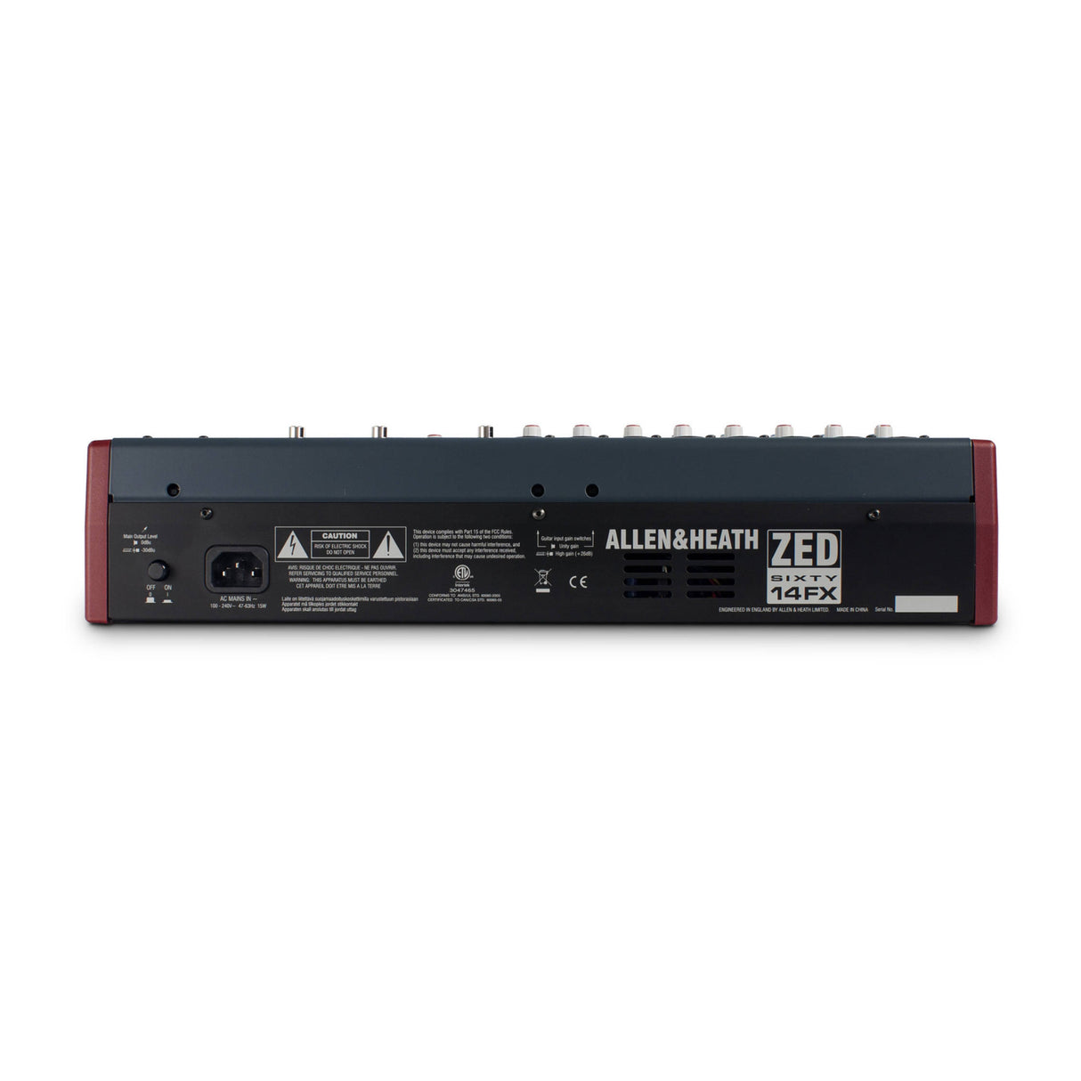 Allen & Heath ZED60-14FX Live and Studio Mixer with Digital FX and USB Port