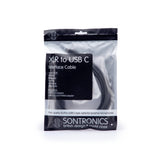 Sontronics XLR to USB-C Type Cable with Smartphone and USB-A Type Connectors (Black)
