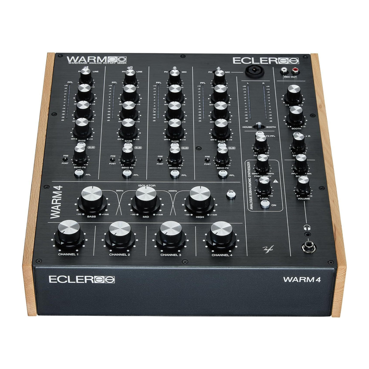 Ecler WARM4 Professional 4-Channel Analogue Rotary DJ Mixer