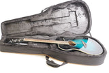 Yamaha APX600OBB Thinline Acoustic-Electric Guitar (Blue Burst) Bundle with Case (Used)