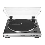 Audio-Technica AT-LP60X Turntable (Gunmetal) with Desktop Amplifier System