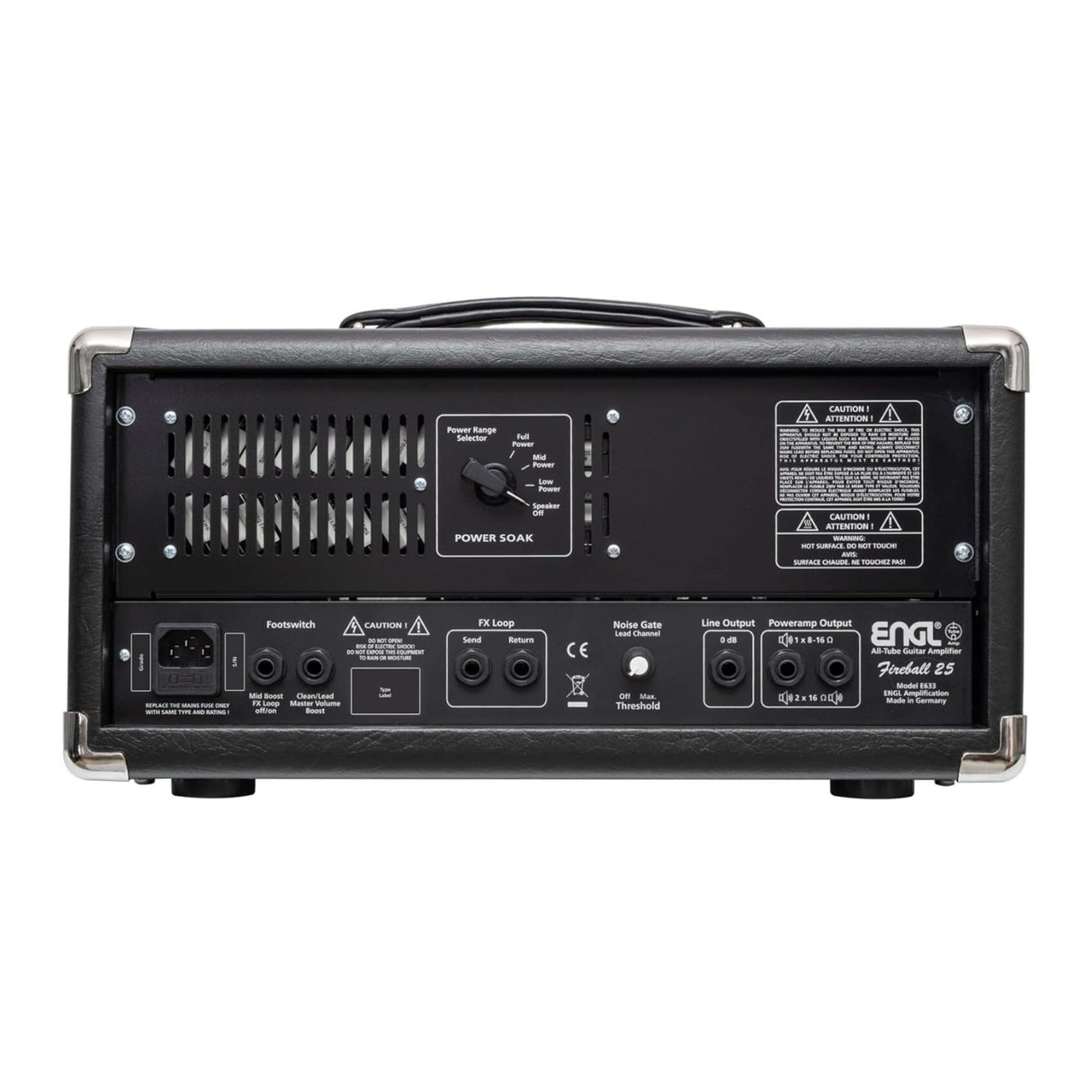 ENGL Fireball 25 Tube Guitar Amp Head 25W High Gain Dual Channel Power Soak