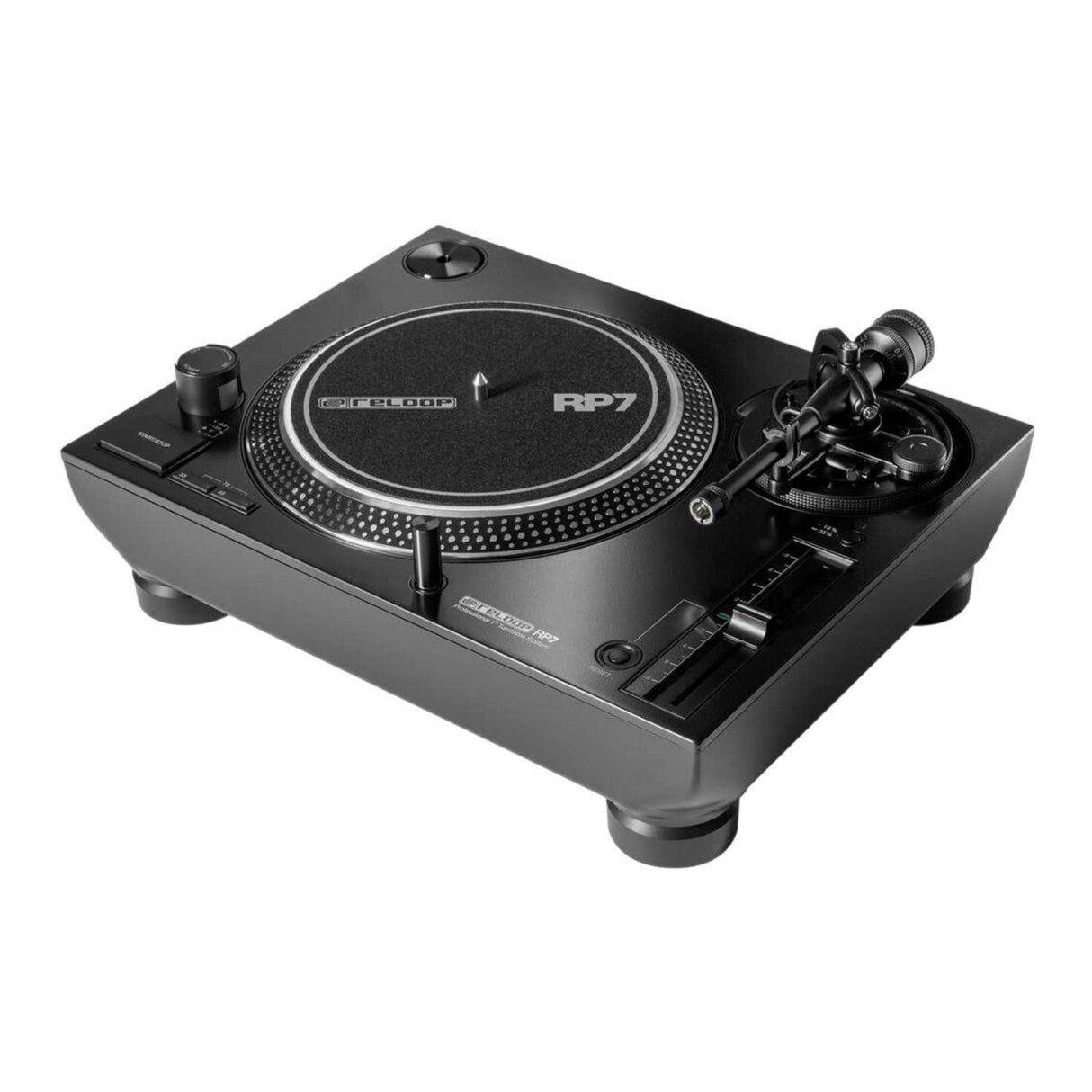 Reloop RP-7 Pro 7in Vinyl Turntable System with Amplifier and FR Speaker Bundle
