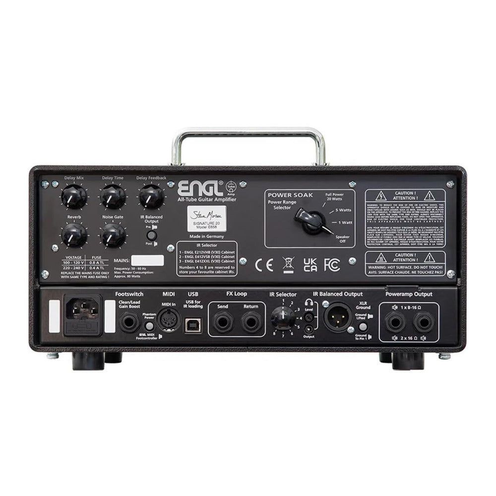 ENGL Steve Morse Signature 20 Tube Guitar Amp Head with Reverb and Delay (Black)