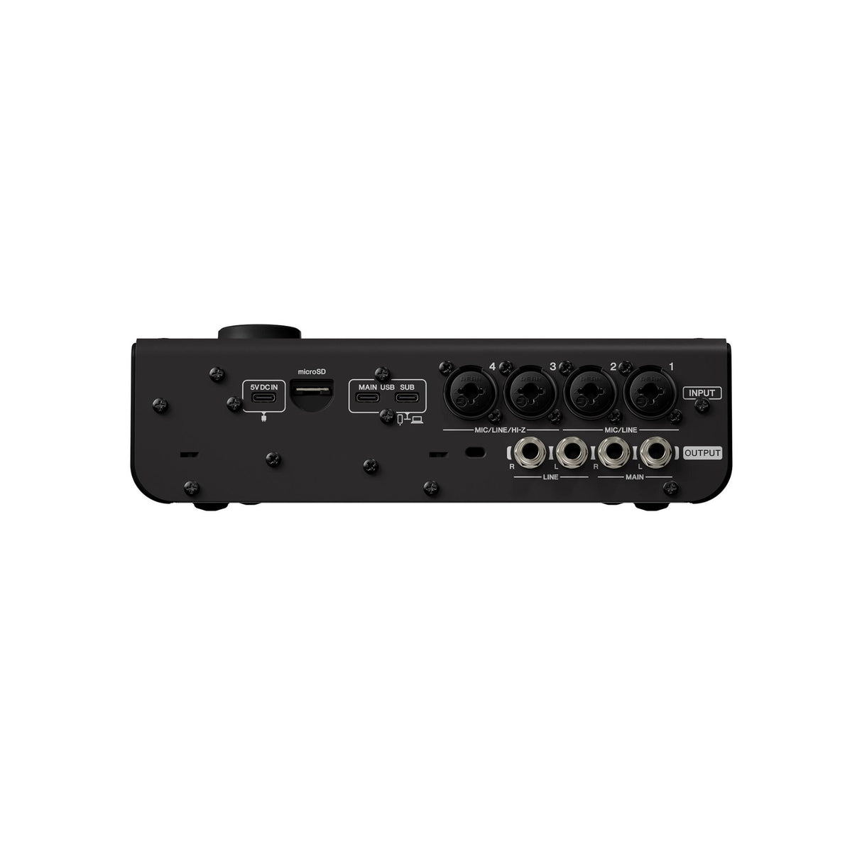 Yamaha URX44 6 In/4 Out Dual USB-C Audio Interface with Touchscreen (Black)