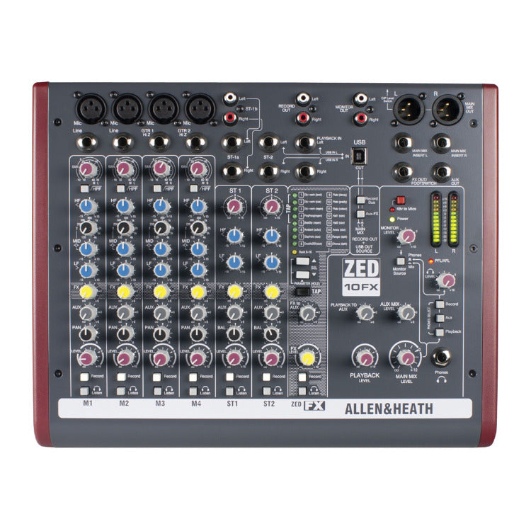 Allen and Heath ZED-10FX 10-Channel Audio Mixer with Built-In Effects
