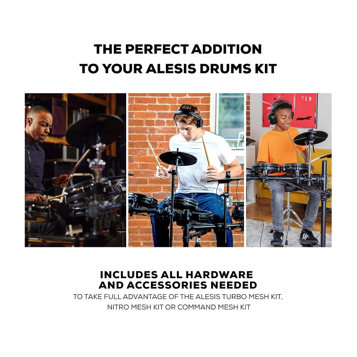 Alesis Drum Essentials Bundle - Throne and Headphones