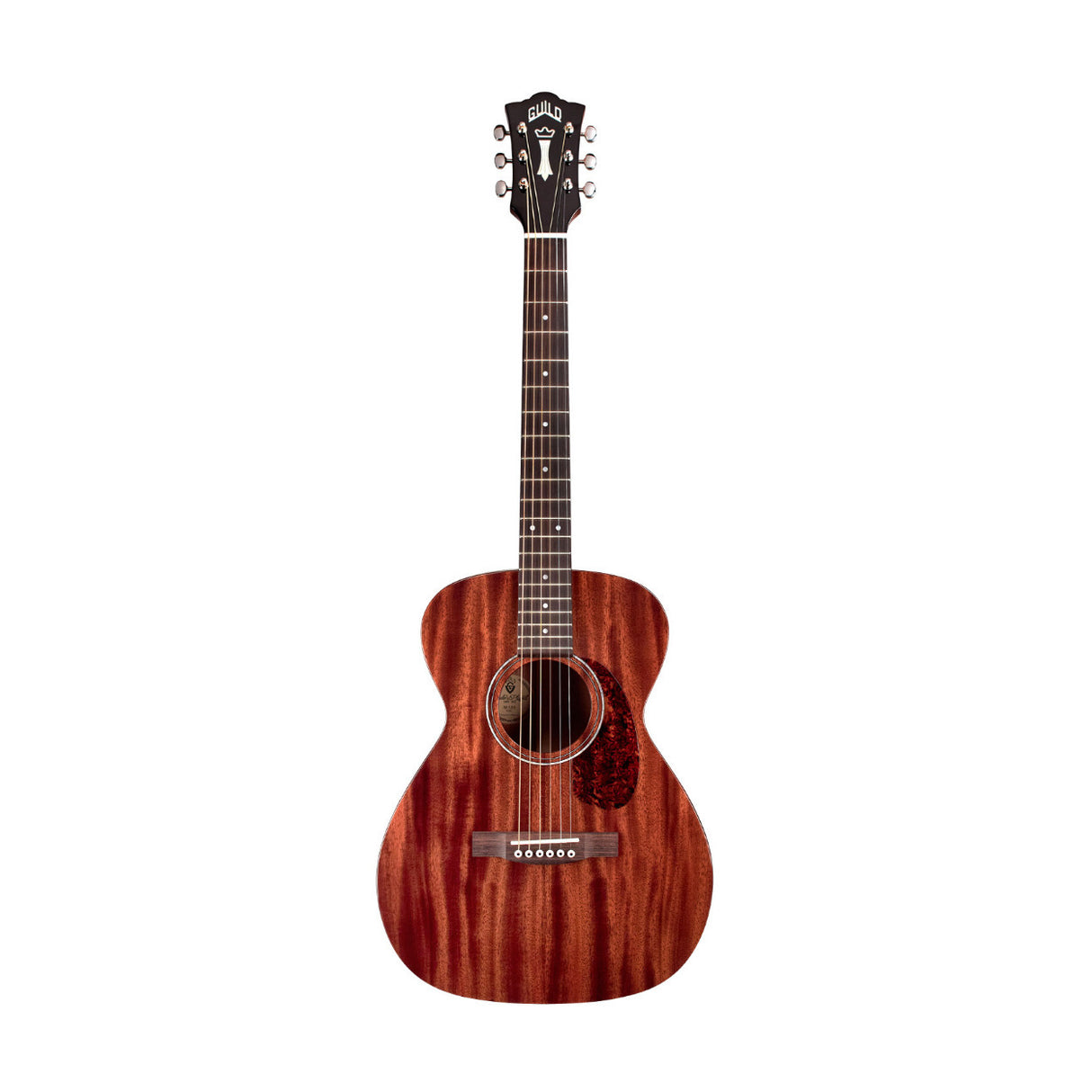 Guild M-120 Natural Acoustic Guitar with Solid Mahogany Body (Gloss Finish)