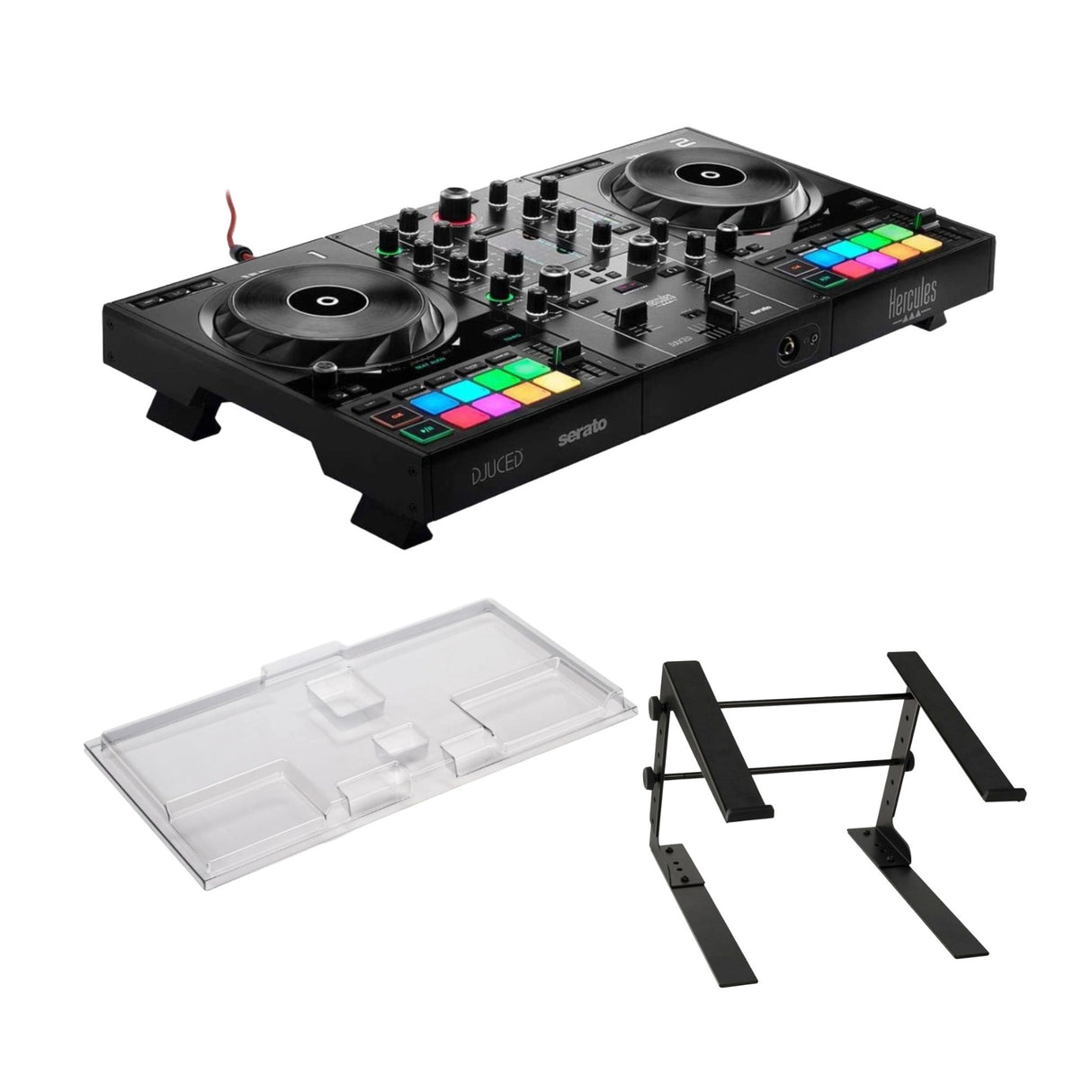 Hercules DJ DJControl Inpulse 500 DJ Controller with Accessories Bundle