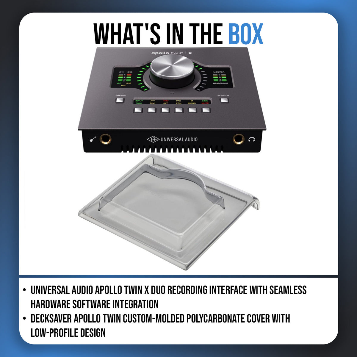 Universal Audio Apollo TwinXDuo Recording Interface Heritage Edition with Cover (Open Box)