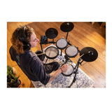 Alesis Nitro Max Kit Electronic Drum Set Bundle with Throne and Headphones