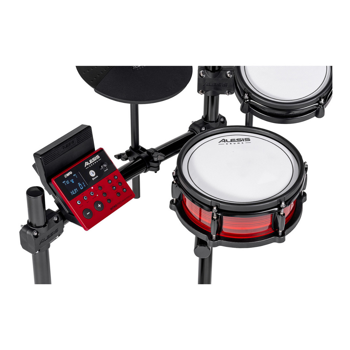 Alesis Nitro Pro 8-Piece Electronic Drum Set with Throne and Headphones Bundle