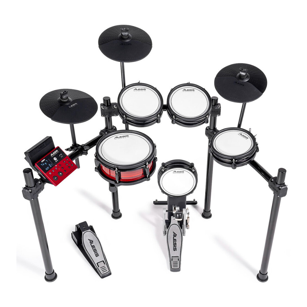 Alesis Nitro Pro 8-Piece Electronic Drum Set with Throne and Headphones Bundle