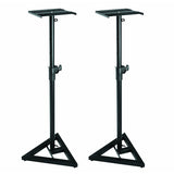 Yamaha HS5 Powered Studio Monitors (Pair) Bundle with Samson Monitor Stands