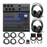 Zoom LiveTrak L8 Portable 8 Channel Digital Mixer and MultitrackRecorder Bundle