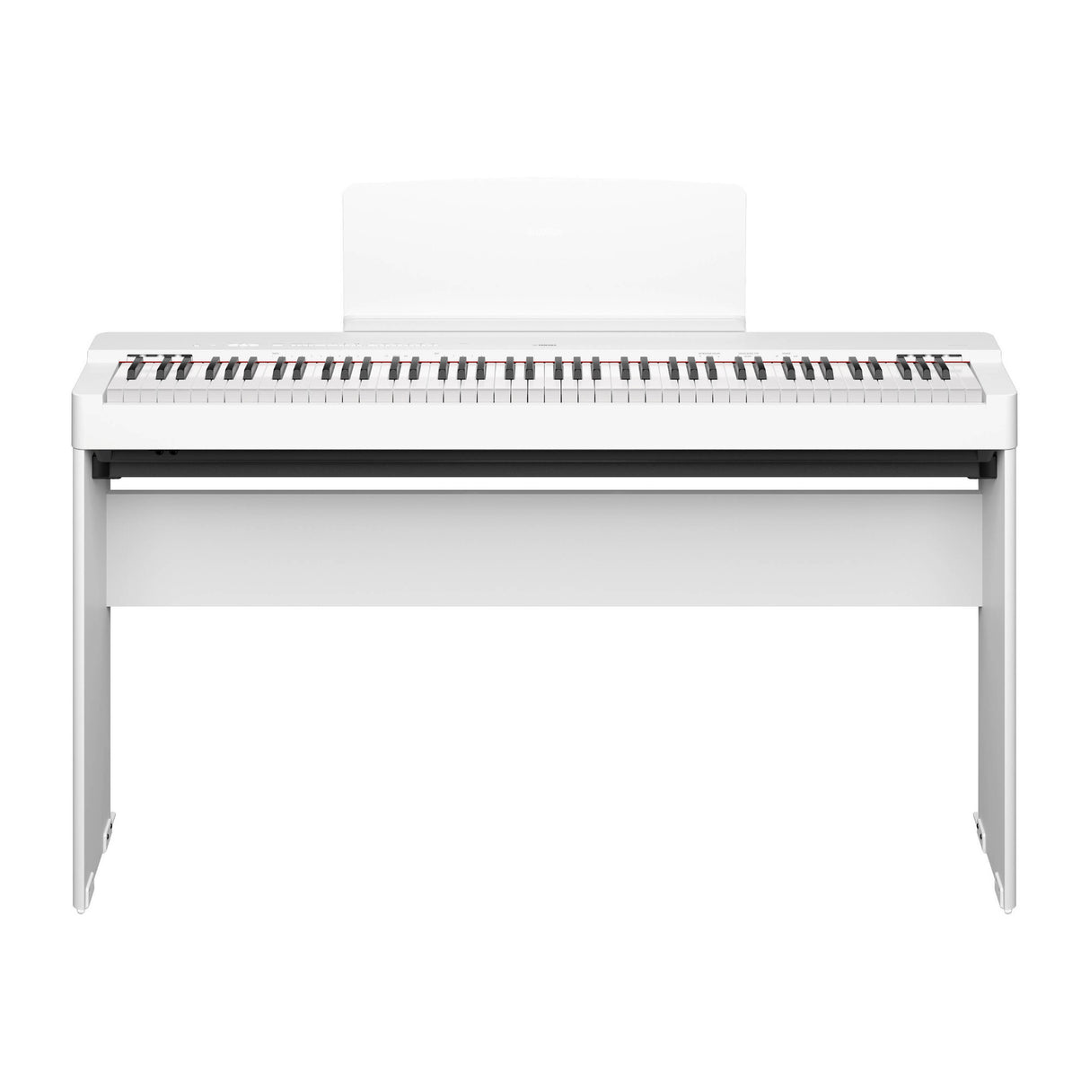Yamaha P-225 88-Key Portable Electric Digital Piano Bundle with Stand (White)
