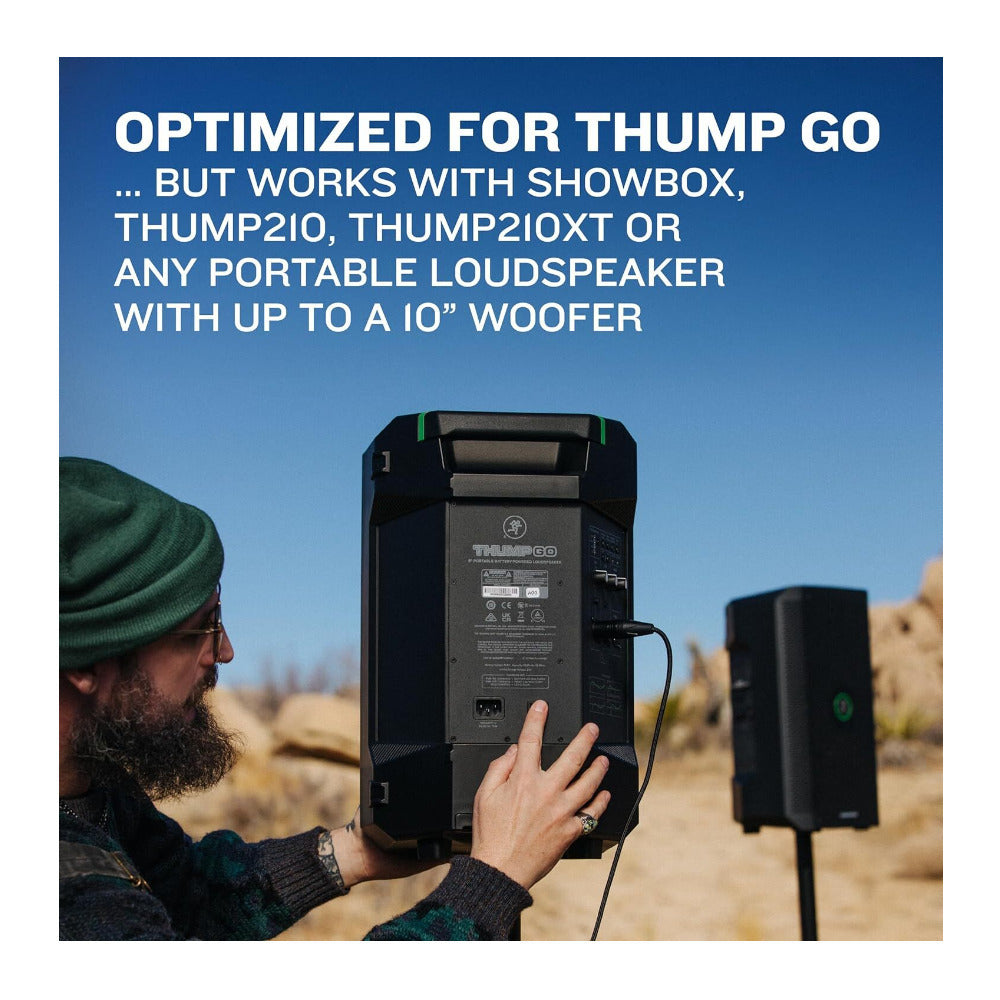 Mackie ThumpSub GO Battery Powered Subwoofer 400W with 8 Inch Drivers (Black)