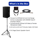 Pioneer DJ XPRS122 12 in. Active 2-Way Loudspeaker with Tripod Speaker Stand (Open Box)