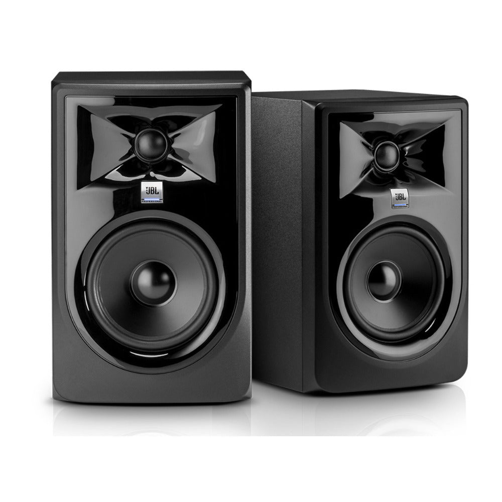 JBL 305P MKII Powered 5-inch Two-Way Studio Monitor (Pair) with Stands and Cable