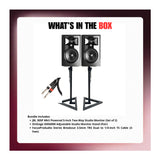 JBL 305P MKII Powered 5-inch Two-Way Studio Monitor (Pair) with Stands and Cable