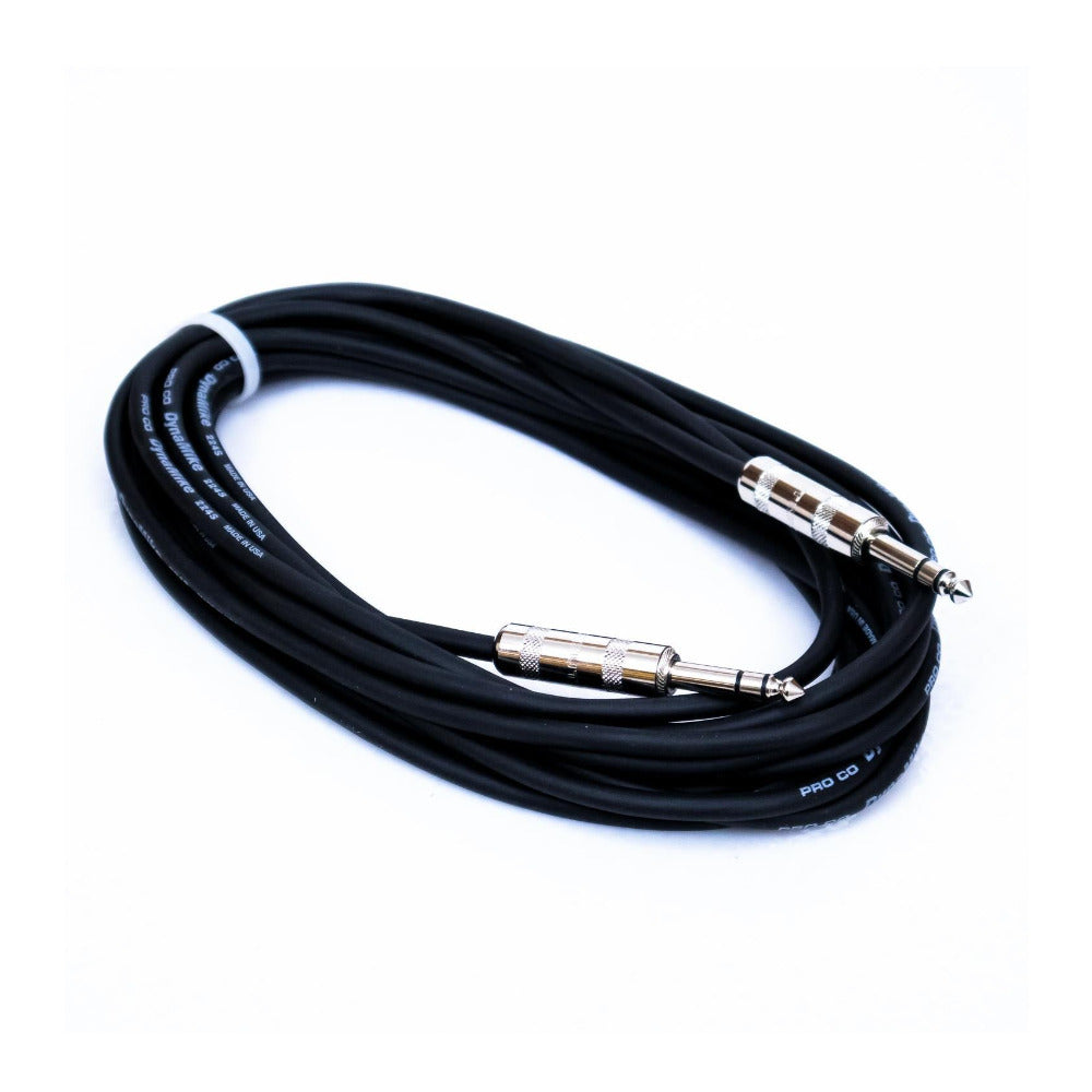 Pro Co Excellines BP-20 1/4-Inch TRS Balanced Patch Cable 20-Foot