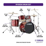 Yamaha RDP2F5 Rydeen 5-Piece Shell Pack (Burgundy Glitter)