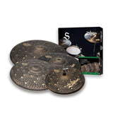 Zildjian S Dark Cymbal Pack with 14-Inch Hi-Hats, 16/18-Inch Crashes and Ride