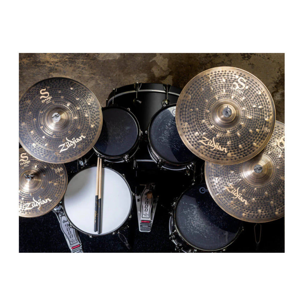 Zildjian S Dark Cymbal Pack with 14-Inch Hi-Hats, 16/18-Inch Crashes and Ride