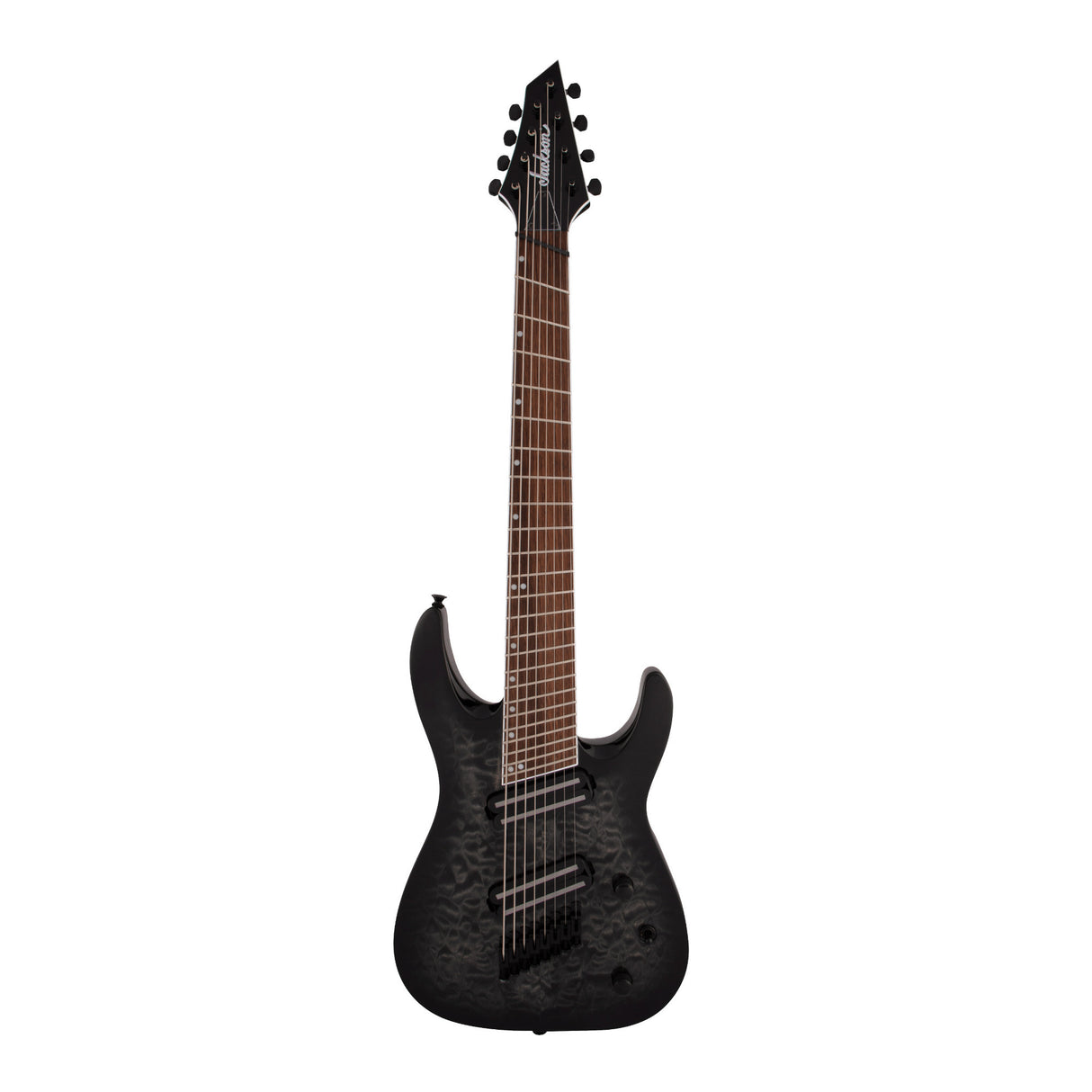 Jackson X Series Soloist Arch Top SLATX8Q MS Guitar (Transparent Black Burst)