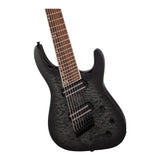 Jackson X Series Soloist Arch Top SLATX8Q MS Guitar (Transparent Black Burst)