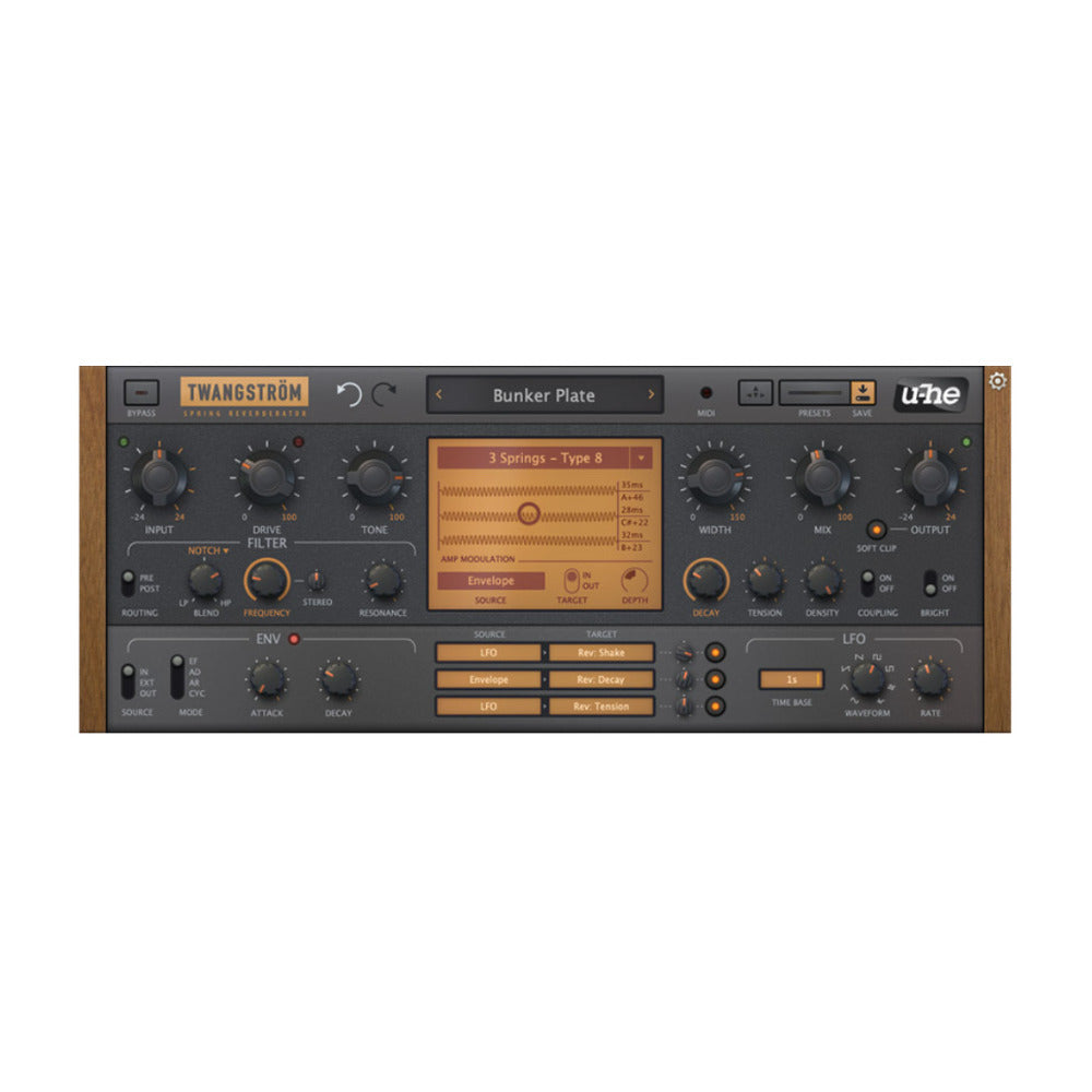 u-he Twangstrom Spring Reverb Plugin with Advanced Modulation and Sound Tools