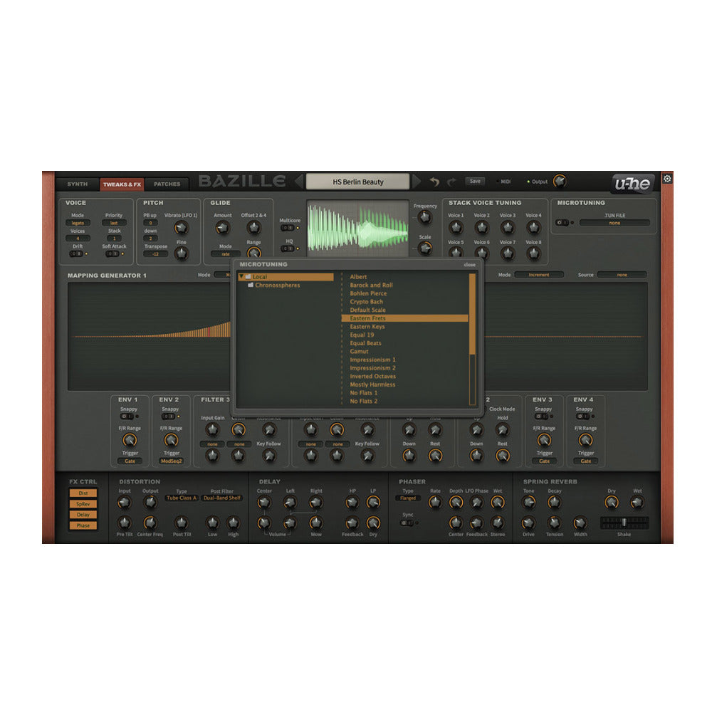 u-He Bazille Semi-Modular Synthesizer with FM, Phase Distortion and Modular Routing