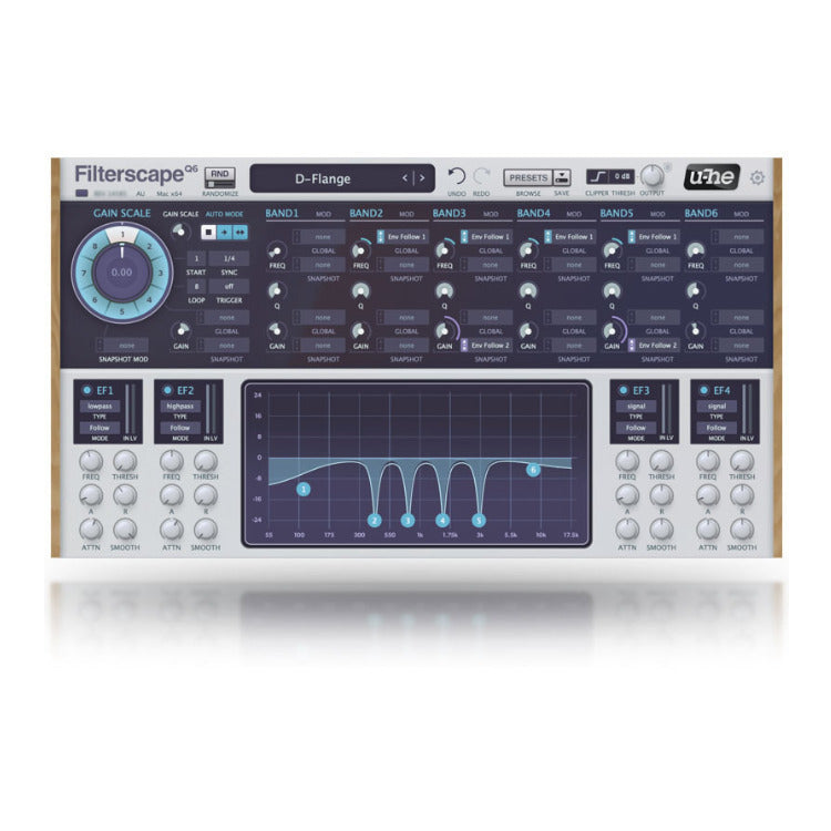 u-He Filterscape Audio Effects Software with Morphing Filter and Dynamic EQ