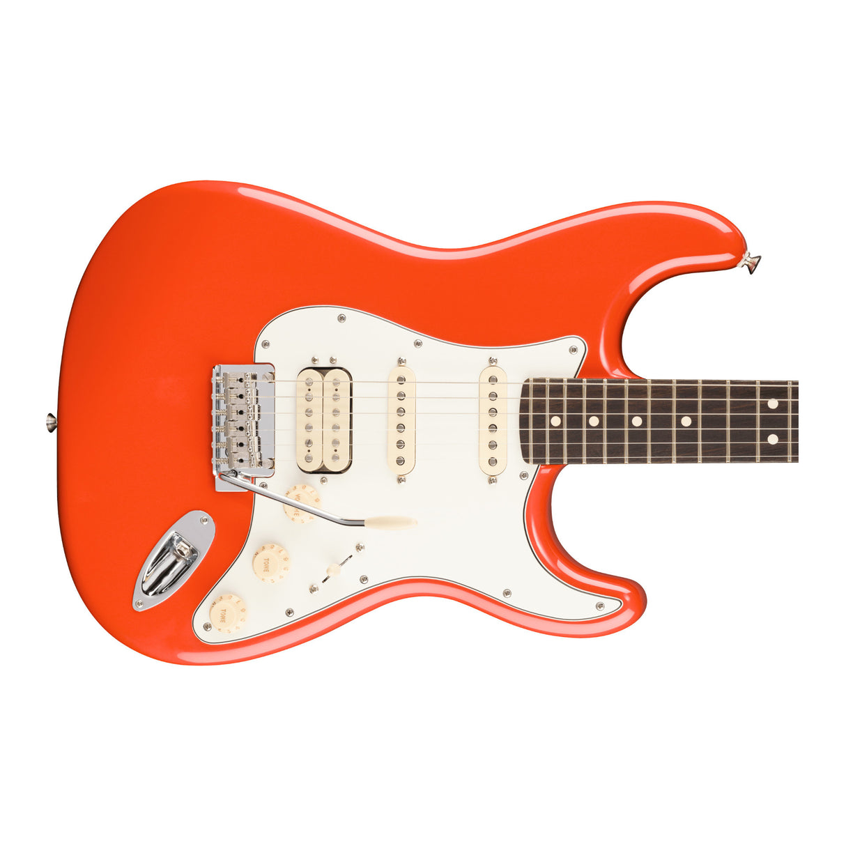 Fender Player II Stratocaster HSS with Contoured Alder Body (Rallye Orange)