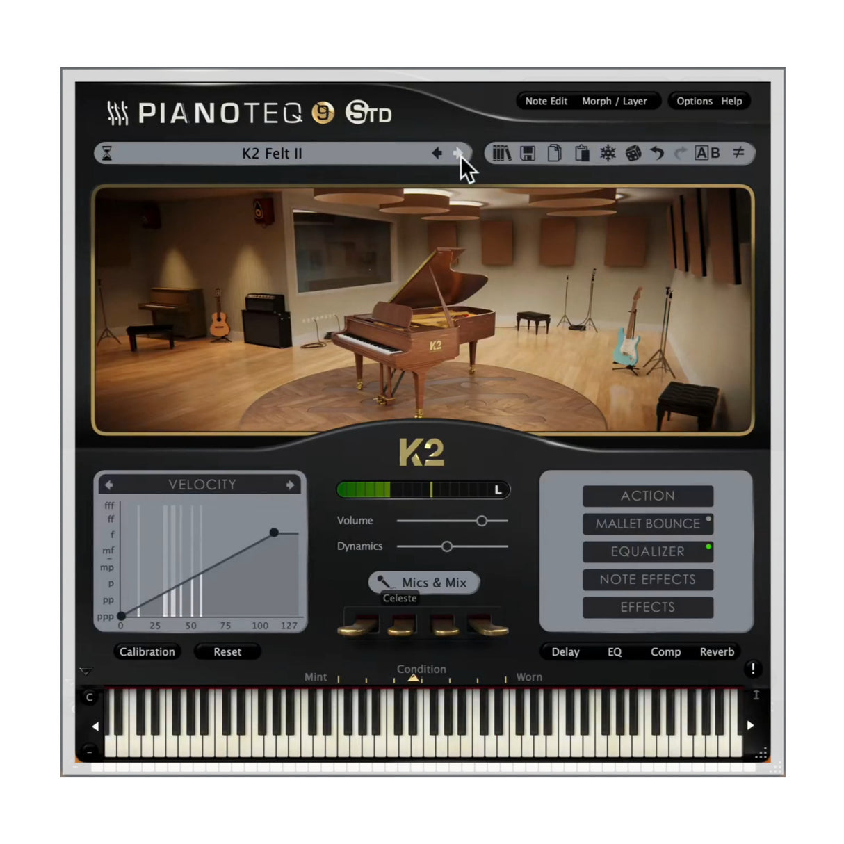Pianoteq K2 Grand Piano Add-on with 105-Keys Extended Range and 20 Presets