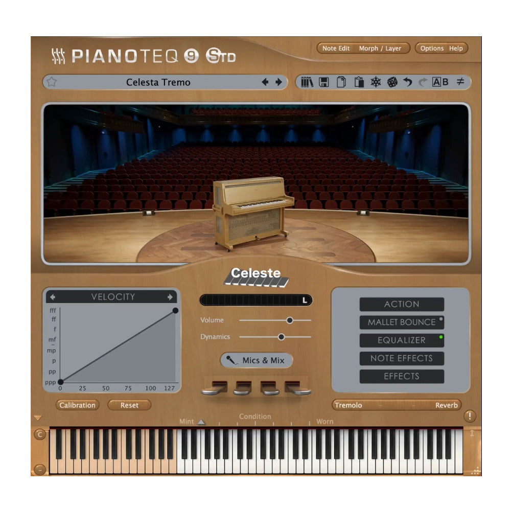 Pianoteq Celeste Add-On Virtual Instrument Bell Tone Keyboard