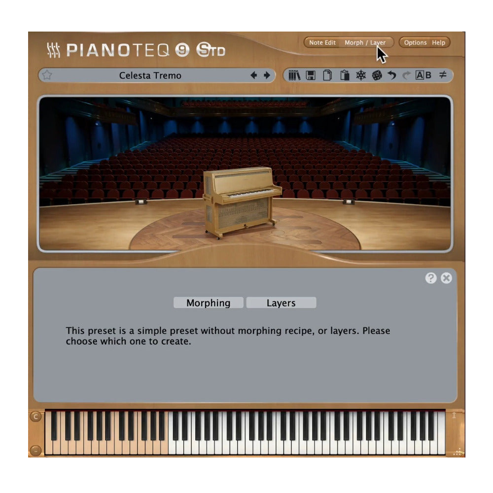Pianoteq Celeste Add-On Virtual Instrument Bell Tone Keyboard