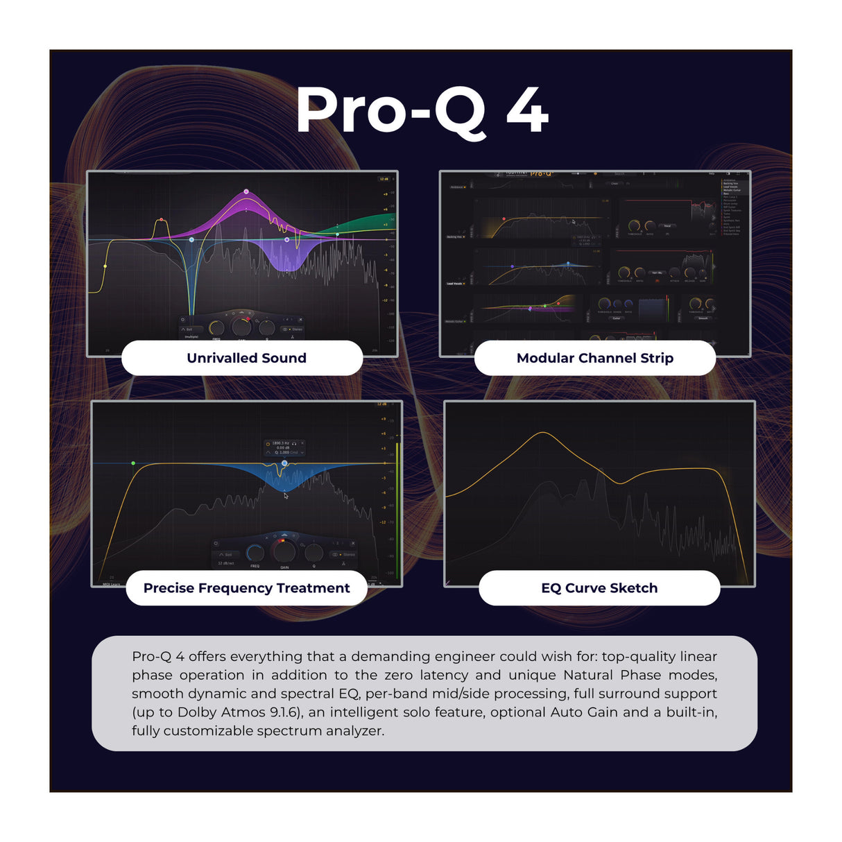 FabFilter Mixing Essentials Bundle with Pro-Q 4, Pro-R 2, and Pro-C 3 Plug-Ins