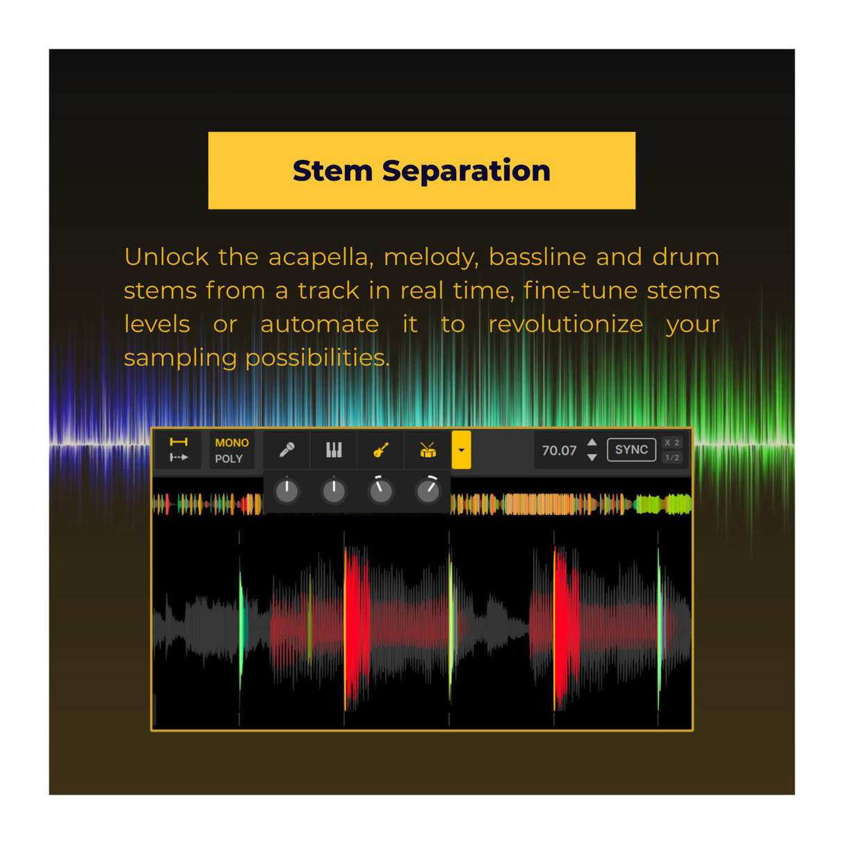 Serato Sample Professional-grade Sampling Plug-in for Music Production with Stem Separation