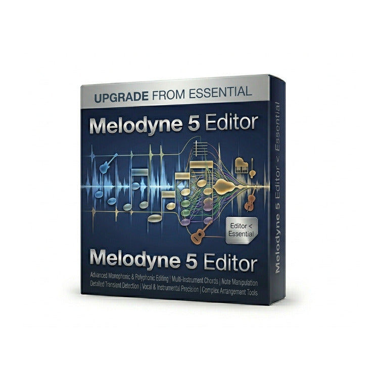 Melodyne 5 Editor Upgrade from Essential for Advanced Audio Editing Software