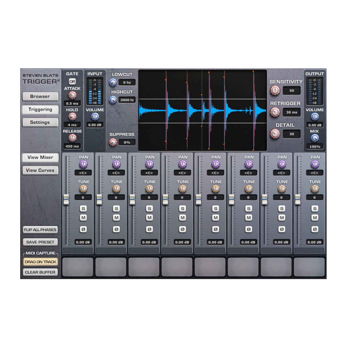 Steven Slate Drums Trigger 2 Platinum Drum Replacement Plug-in
