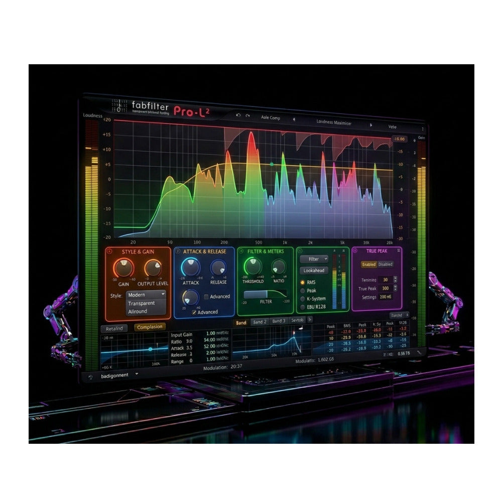 FabFilter Pro-L 2 Mastering Limiter Plugin with True Peak Limiting and Loudness Metering