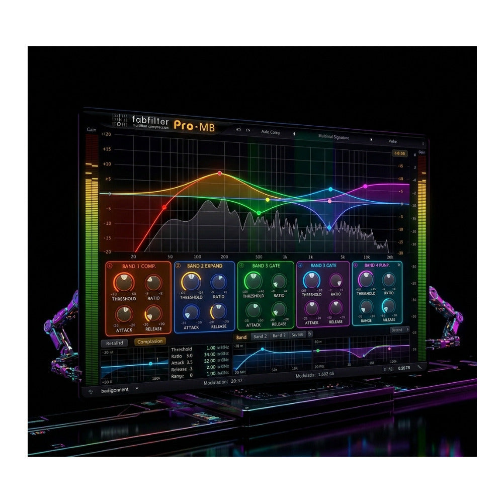 FabFilter Pro-MB Multiband Compressor Plugin for Mixing and Mastering Software