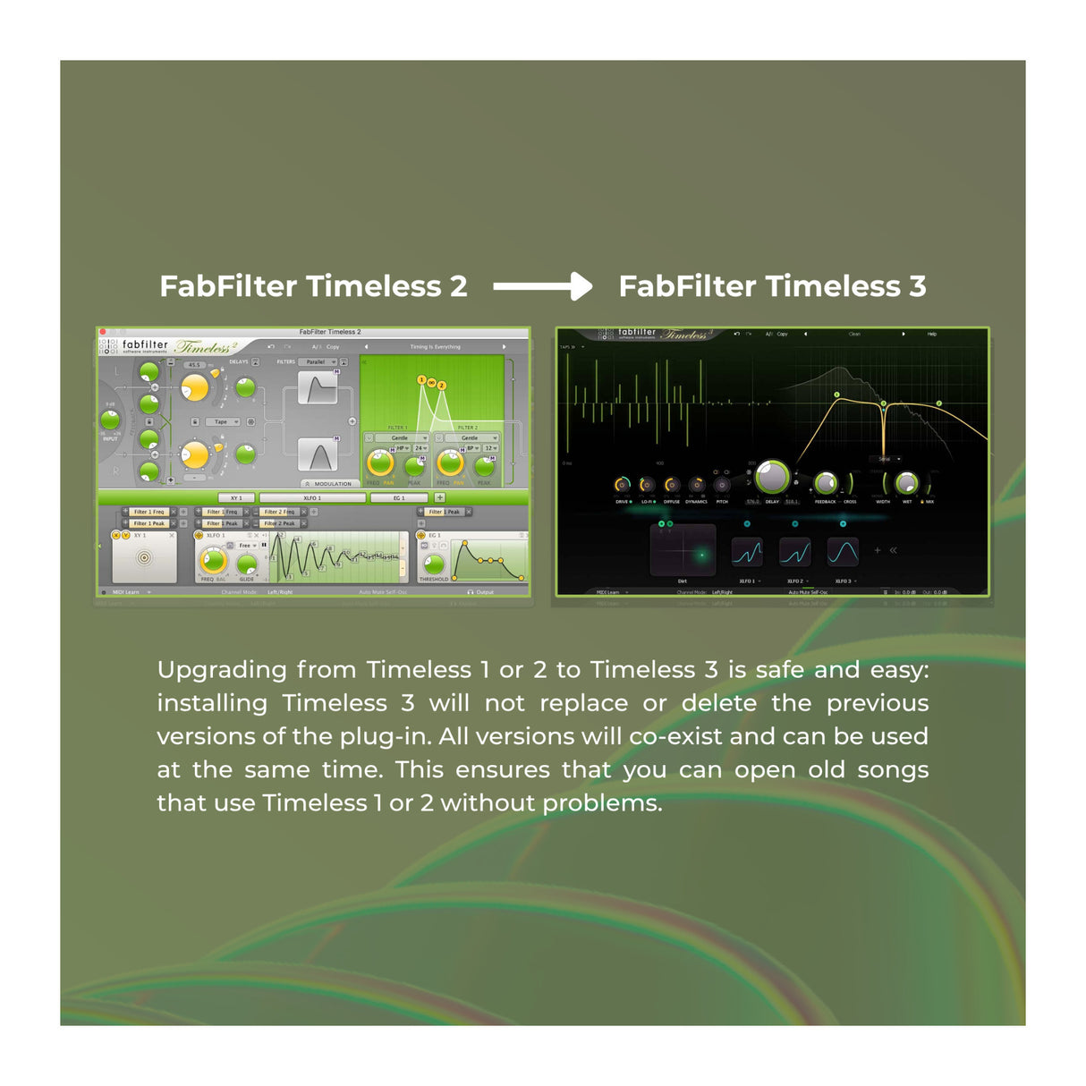 FabFilter Timeless 3 Tape Delay Plug-in for Music Production Compatible with Timeless 1 and 2 Files